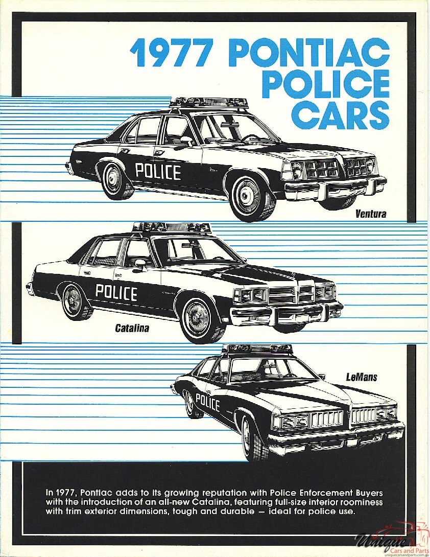 1977 Pontiac Police Cars Brochure